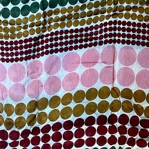 COPY - MULTI COLOR POLKA DOTS PRINTED FABRIC BY THE YARD -2YDS 10 INCHES W=42 I…